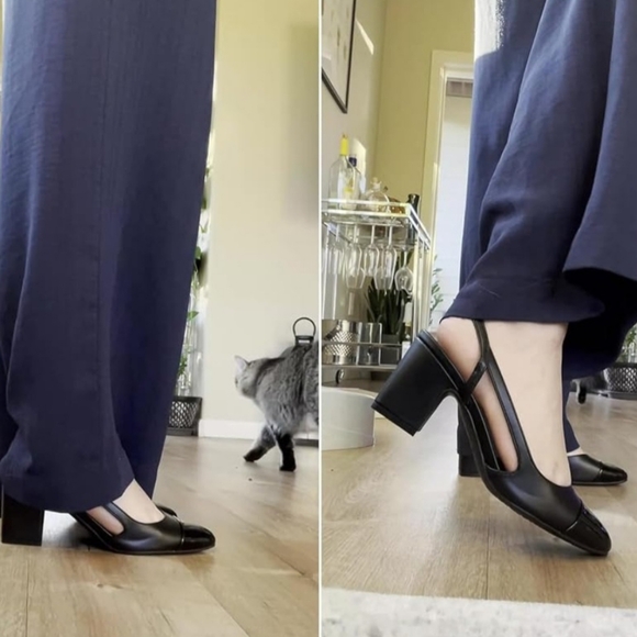 Jenn Ardor Closed Toed Slingback Chucky Low Heel NWT Size 7 NWT - Picture 2 of 3